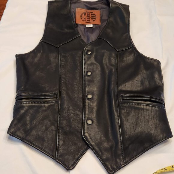 Harley-Davidson Jackets & Blazers - KERR LEATHERS Ladies SZ SM Black Leather Vest